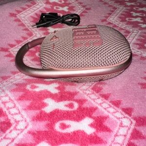 JBL Rose Gold Clip-On Bluetooth Speaker